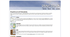 Desktop Screenshot of playr.co.uk